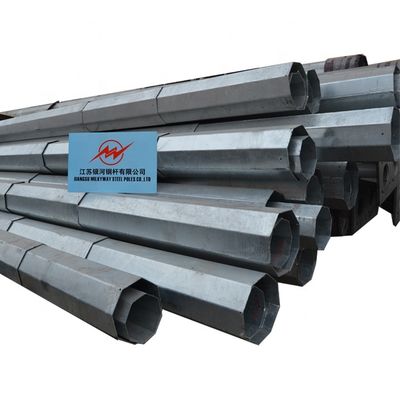 12m 850Dan 1.0 Safety Factor Steel Power Pole with 15years Warranty and Hot Dip Galvanization