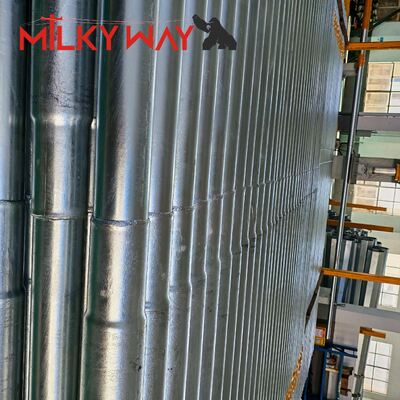 9m LV Sıcak Daldırma Galvanizli Sekizgen Çelik Enerji Nakil Direği, AWS D1.1 Kaynağı ve 86um Galvanizasyonu