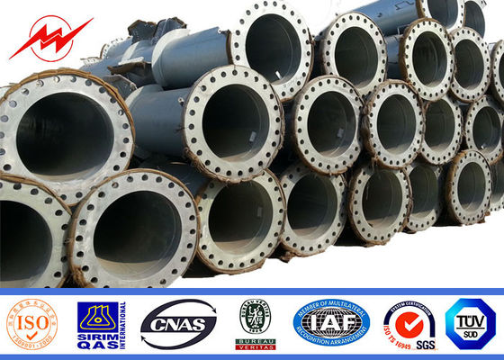 33 Kv Kule Elektrik Galvanizli Boru Çelik Kutup 10-220kv Şanzıman Güç Hattı