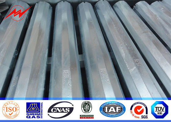 25ft için 75ft Elektrik Concial Konik Çelik Yardımcı Kutbu, Çelik Güç Dağıtım Pisti 10kv ~ 550kv