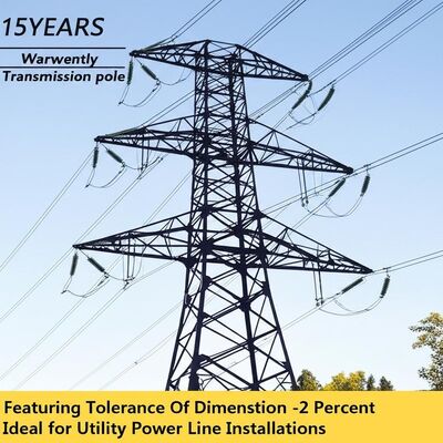 15YIL garantili bitümle işlenmiş ve rüzgarlara dayanıklı çelik güç direği 350 ila 500 km / saat arasında sert çevresel koşullara dayanıklı olarak inşa edilmiştir