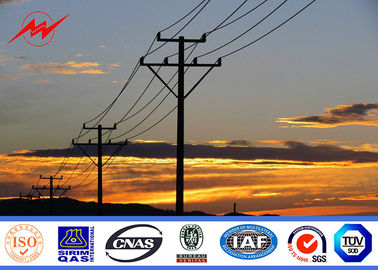 İletim Hattı Yüklenicisi için 110KV Gr65 Galvanizli Metal Direk
