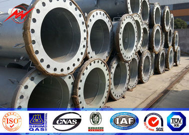 Dağıtım Hattı için 14 M 1250 Dan 16 Tarafı Konik Çelik Güç Kutbu