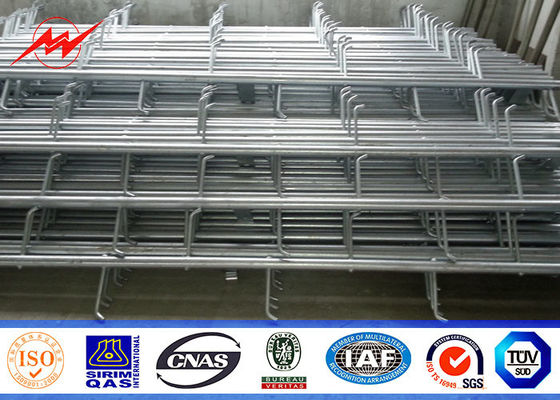 Mobil İletim Telekomünikasyon için 132 Kv 27Meter 1500kg Yük Mono Direk Kulesi