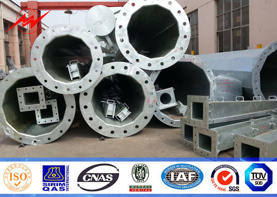 Yuvarlak Konik Elektrik İletim Direkleri, Galvanizli Dağıtım Direği