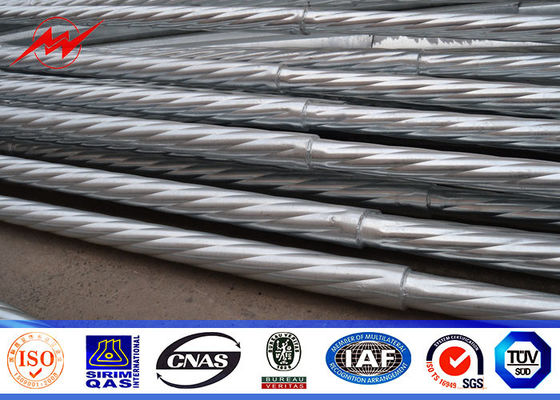 69 Kv İletim Hattı Projesi için Alçak Gerilim 11.9m Güç İletim Direkleri