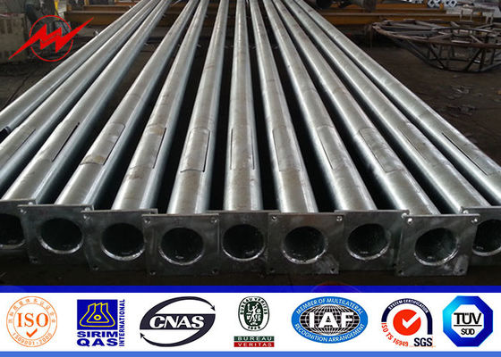 Sekizgen Açık Sokak Işık Direkleri 5M 15m 60mm Dia Çift Kavisli Kol ile