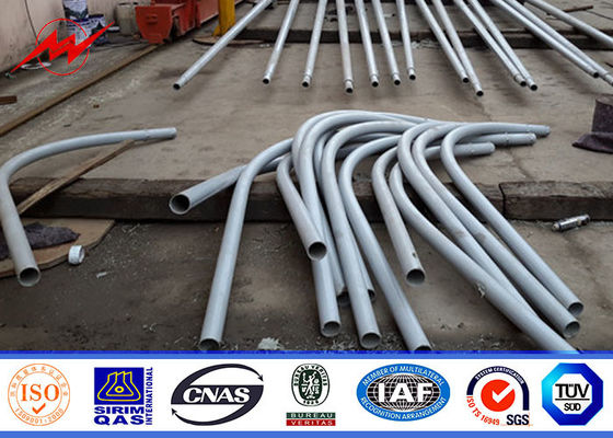 Sekizgen Açık Sokak Işık Direkleri 5M 15m 60mm Dia Çift Kavisli Kol ile