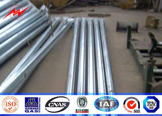 Sekizgen Açık Sokak Işık Direkleri 5M 15m 60mm Dia Çift Kavisli Kol ile