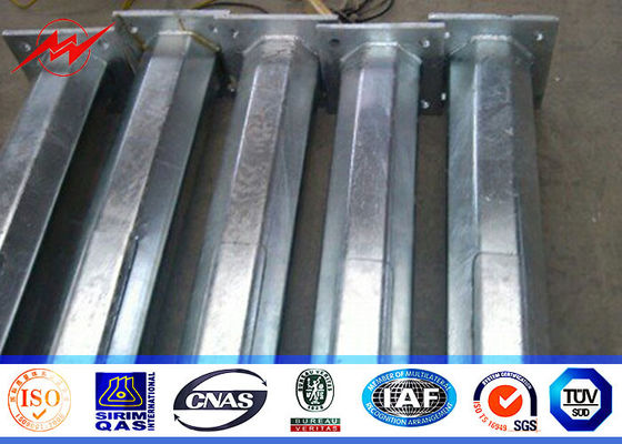 Sekizgen Açık Sokak Işık Direkleri 5M 15m 60mm Dia Çift Kavisli Kol ile