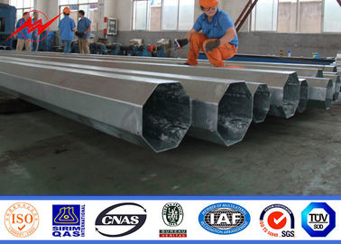 Metal Dağıtım Yardımcı Güç Direkleri 220KV Şanzıman Galvanizli Yüksek Gerilim
