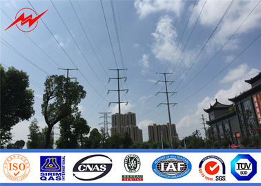 Teleskop Boyama direği Güç dağıtım Konik elektrikli çelik direği Dağıtım için