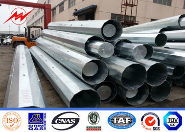 11m 12m 2 Segmentleri S355JR Q345 Fiberglaslı Çelik İletim Direği