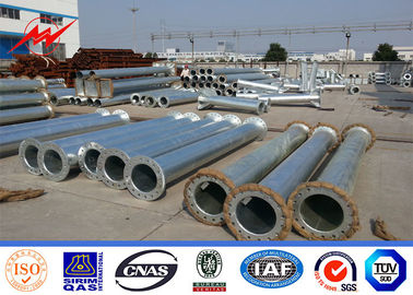 11m 12m 2 Segmentleri S355JR Q345 Fiberglaslı Çelik İletim Direği