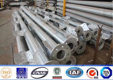 Yüksek Gerilim İletim Hattı Projesi İçin Sekizgen 69KV Elektrik Çelik Elektrik Direği