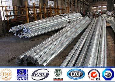 86KV Galvanizli 11m Çelik Elektrik Direği, Çelik İletim Direği 3mm Kalınlık