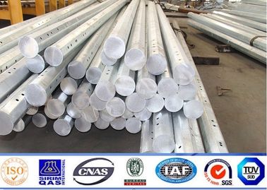 Havai Elektrik İletim Hattı Projesi için 9m 4kn Çelik Yardımcı Direği