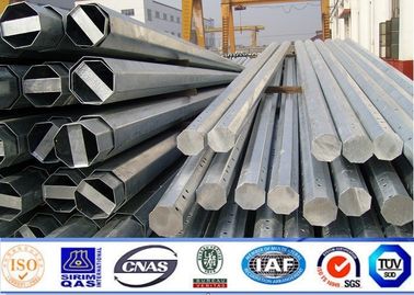 86KV Galvanizli 11m Çelik Elektrik Direği, Çelik İletim Direği 3mm Kalınlık
