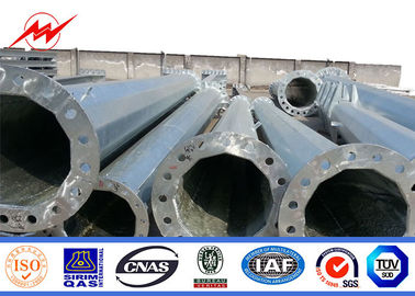 Myanmar Q345 Çapraz Kollu ve Galvanizli Flanşlı Elektrik Direği 2 Bölüm
