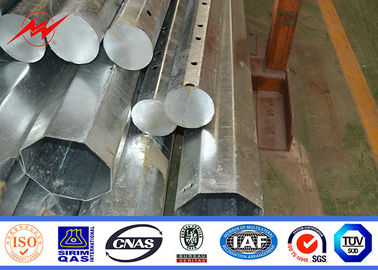 25 - 90ft GR65 Sıcak Daldırma Galvanizli Çelik Direk, Elektrikli Çelik Şebeke Direkleri