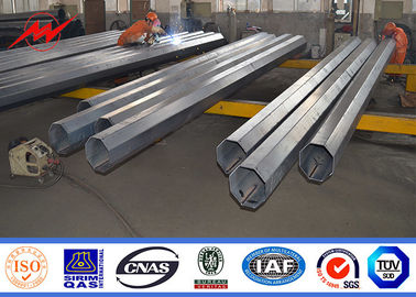 25 - 90ft GR65 Sıcak Daldırma Galvanizli Çelik Direk, Elektrikli Çelik Şebeke Direkleri