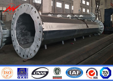 Filipinler NGCP Standardı Galvanizli Çelik Direk, Güç Dağıtım Direği
