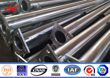 Alan Aydınlatma için 12m Galvanizli Çelik Yuvarlak Sekizgen Sokak Işık Direkleri