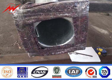 Alan Aydınlatma için 12m Galvanizli Çelik Yuvarlak Sekizgen Sokak Işık Direkleri