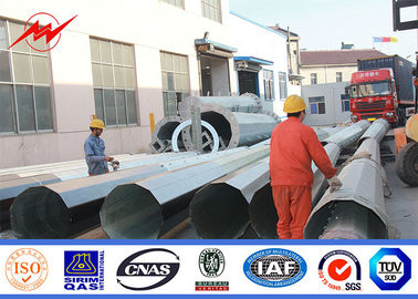 90FT 2 Segmentli Doğrudan Gömülü Elektrikli Çelik Direk, Galvanizli Kutuplu Monopol