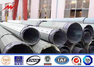 90FT 2 Segmentli Doğrudan Gömülü Elektrikli Çelik Direk, Galvanizli Kutuplu Monopol