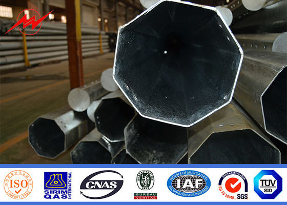 Sokak aydınlatması için 10m tek kollu sıcak daldırma galvanizli çelik direk