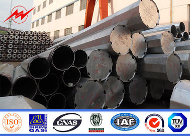 14m 2500 Dan 2 Segment Doğrudan Gömülü Elektrikli Çelik Direk Galvaniz Kutuplu Monopol