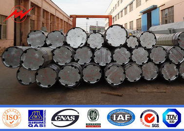 14m 2500 Dan 2 Segment Doğrudan Gömülü Elektrikli Çelik Direk Galvaniz Kutuplu Monopol