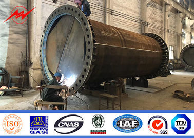 8 Taraf 5kn Yük 14m Çelik Elektrik Direği Gömme Tip Galvaniz Standardı