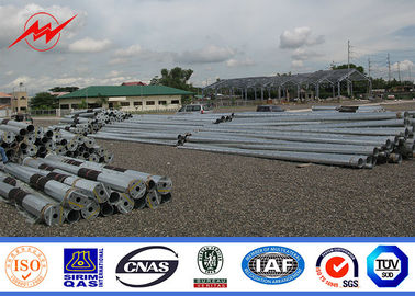 İletim Hattına 30ft 35ft Sıcak Daldırma Galvanizli Çelik Elektrik Direği