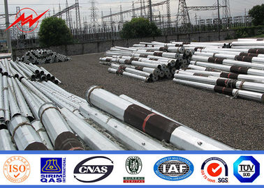 İletim Hattına 30ft 35ft Sıcak Daldırma Galvanizli Çelik Elektrik Direği
