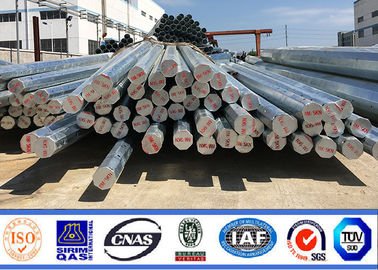 8m 11m Sıcak Daldırma İletim Hattı İçin Sekizgen Çelik Kutuplu Galvanizli
