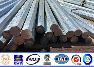8m 11m Sıcak Daldırma İletim Hattı İçin Sekizgen Çelik Kutuplu Galvanizli