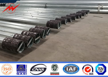 75FT 80FT NGCP E Tipi Galvanizli Metal Kutup, Nakil Hattı Direkleri