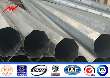 Aksesuarlar ile Sıcak Daldırma Galvanizli Çelik Kutuplu Yardımcı Elektrik İletim Direkleri