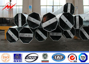 45-100FT Elektrik Galvanizli Çelik Direk 2000kg Tek Bölüm Tasarım Yük