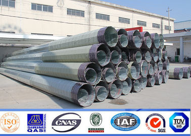 16m 2500dan Galvanizasyon Çelik Kulesi direği 90ft Afrika İletişim hattı Metal Posta