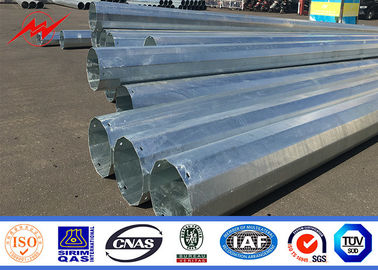 Dağıtım Hattı Projesi için 16m 1800 Dan Galvanizli Çelik Boru Direk
