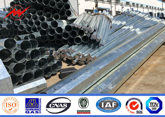 3M Çift Kavisli Aydınlatma Kolu ile Sıcak Daldırma Galvanizli Sokak Elektrik Direği