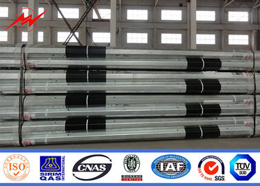 11m 3.8mm 2 Bölüm FRP Galvanizli Çelik Kutuplu Elektrik İletim Sütunu
