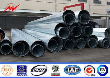 İletim Enerji Hattı için 69KV 48m Yuvarlak Galvanizli Çelik Direkler