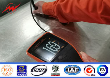 100 Ft Flanş Tip 3 Bölüm Tırmanma Basamaklı Galvanizli Çelik Direk