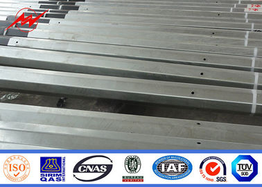 ASTM A123 Malzeme ile 15m Sıcak Daldırma Galvaniz Çelik Boru Elektrik Güç Direği