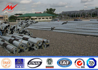 Dış Elektrik Dağıtım Hattı için 9m - 3kn Galvanizli Şebeke Güç Direkleri