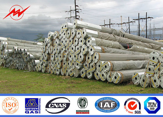 Güç Dağıtım Hattı 69KV için Sekizgen Elektrik Çelik Yardımcı Kutup